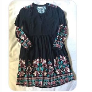 Anthropologie Avery embroidered dress